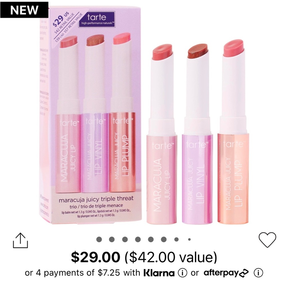 Set of 3 maracuja juicy lip by Tarte